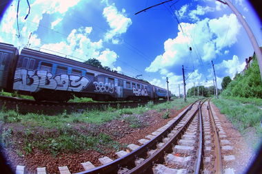 Graffiti Train - Photo by inkfcr - Bboy (2013)