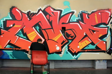 Graffiti Wall in Warwick Farm - Photo by inkz - inkz, street, uni (2012)