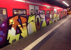 Graffiti Train - Photo by insvnez - ins, saarbrücken, trains (2016)