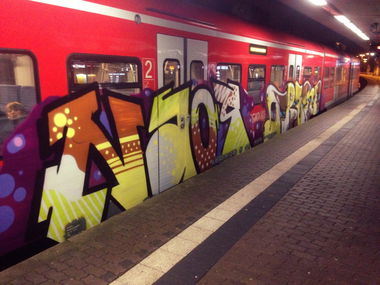 Graffiti Train - Photo by insvnez - ins, saarbrücken, trains (2016)