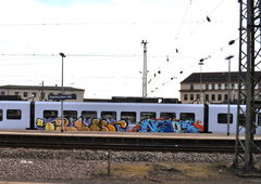 Graffiti Train - Photo by insvnez - ins, saarbrücken, nrg (2017)