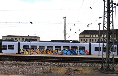 Graffiti Train - Photo by insvnez - ins, saarbrücken, nrg (2017)