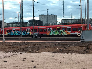 Graffiti Train - Photo by insvnez - ins, saarbrücken, naos