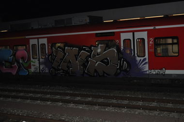 Graffiti Train - Photo by insvnez - ins, saarbrücken, regio (2016)