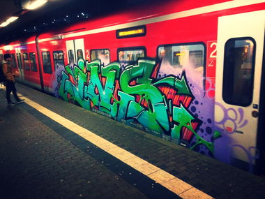 Graffiti Train - Photo by insvnez - ins, saarbrücken, train (2016)