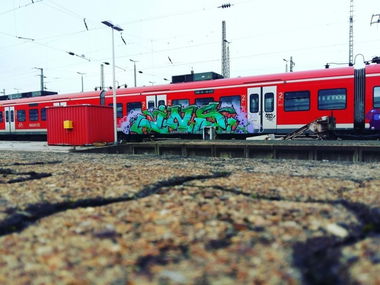 Graffiti Train - Photo by insvnez - ins, saarbrücken, train (2016)