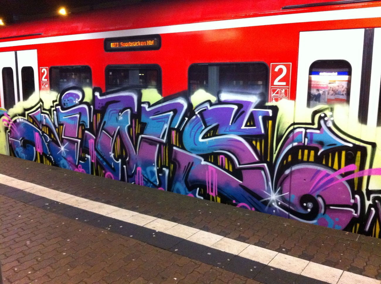 Graffiti Train - Photo by insvnez - ins, saarbrücken, saarland