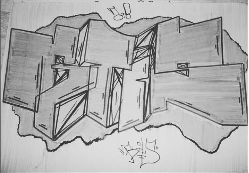 Graffiti Sketch - Photo by iobe1