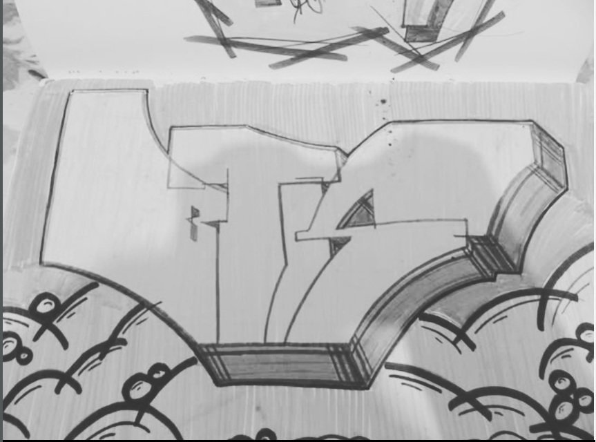 Graffiti Sketch - Photo by iobe1