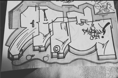 Graffiti Sketch - Photo by iobe1