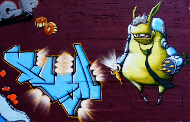 Graffiti Wall in Altdorf - Photo by ion - ion, sicin, lektor (2010)