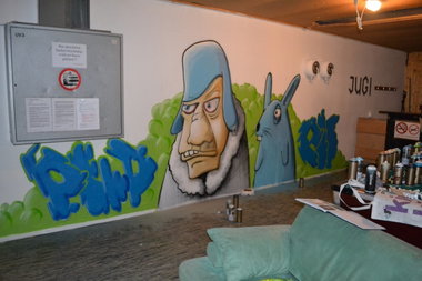 Graffiti Wall in Seedorf - Photo by ion - jugi, wall, ion (2009)