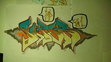 Graffiti Sketch in Zug - Photo by ion - super, igp, ion (2014)