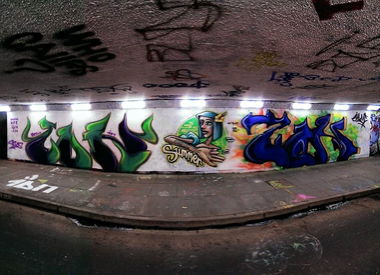 Graffiti Wall in Norwich - Photo by ion (2015)