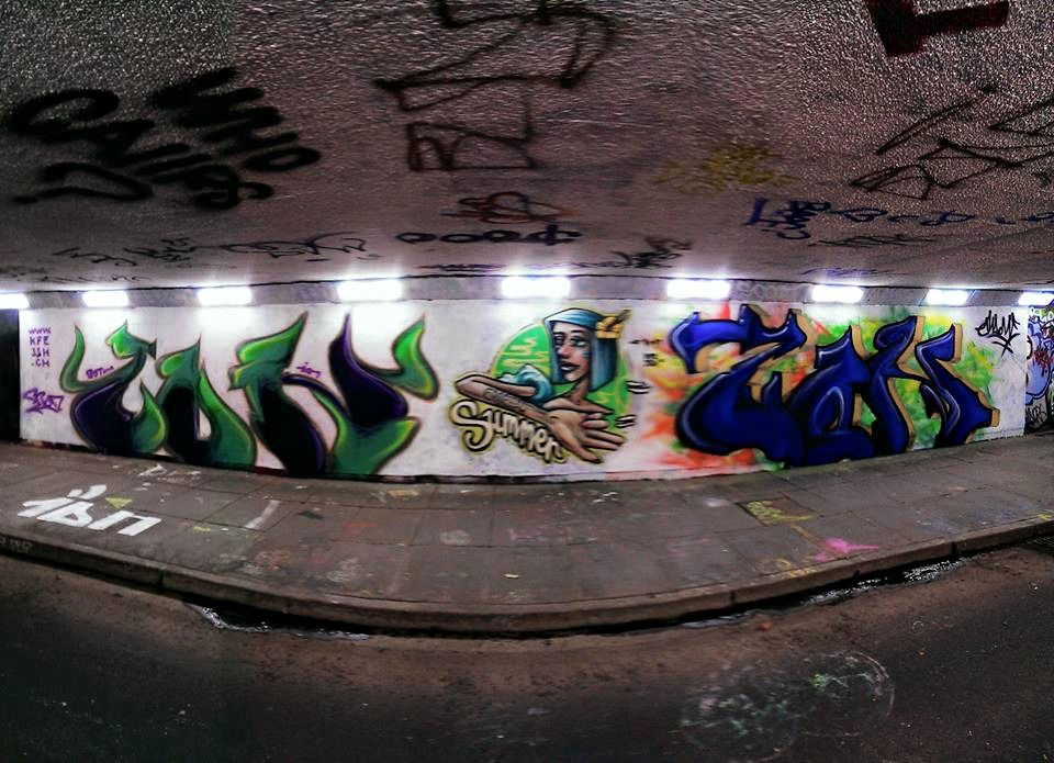 Graffiti Wall in Norwich - Photo by ion (2015)