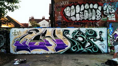 Graffiti Wall in Norwich - Photo by ion (2015)