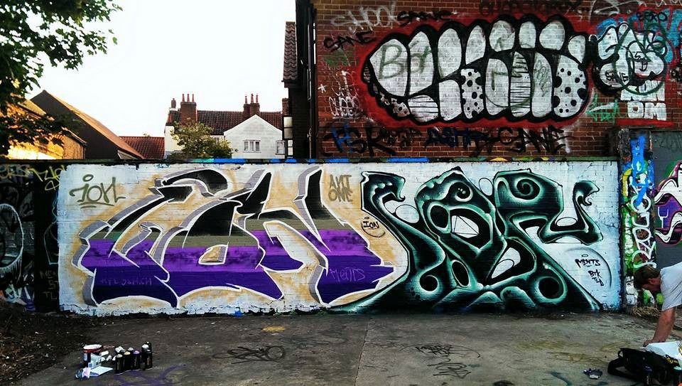 Graffiti Wall in Norwich - Photo by ion (2015)