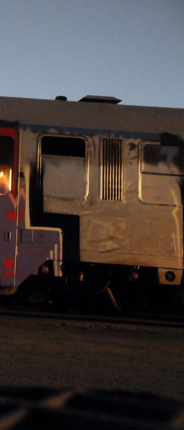 Graffiti Train in Athens - Photo by ione_Thk - ione, thk, athens (2010)