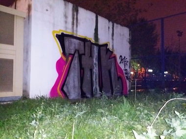 Graffiti Wall - Photo by ione_Thk - THK, ione.sbane.filadelfeia, athens (2015)