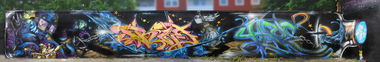 Graffiti Wall in Bremerhaven - Photo by irie - deeone, irie, thoe (2012)