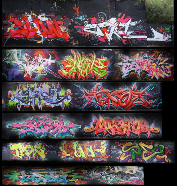 Graffiti Wall in Bremerhaven - Photo by irie (2012)