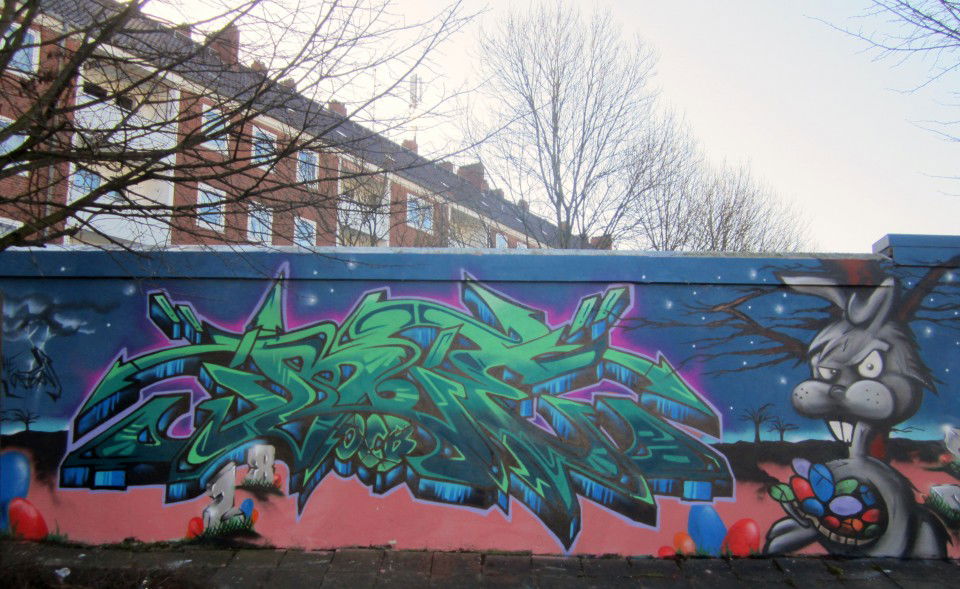 Graffiti Wall in Bremerhaven - Photo by irie