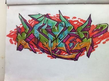 Graffiti Sketch - Photo by iron_spk - kazan, spk, crew
