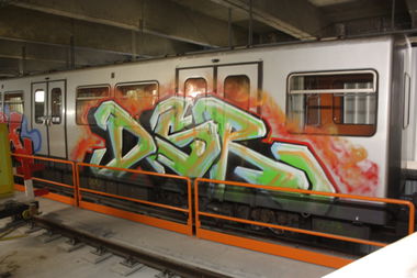 Graffiti Train - Photo by isok