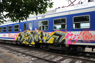 Graffiti Train - Photo by isok