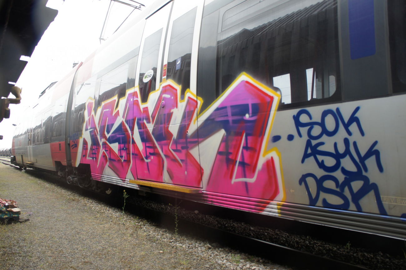 Graffiti Train - Photo by isok