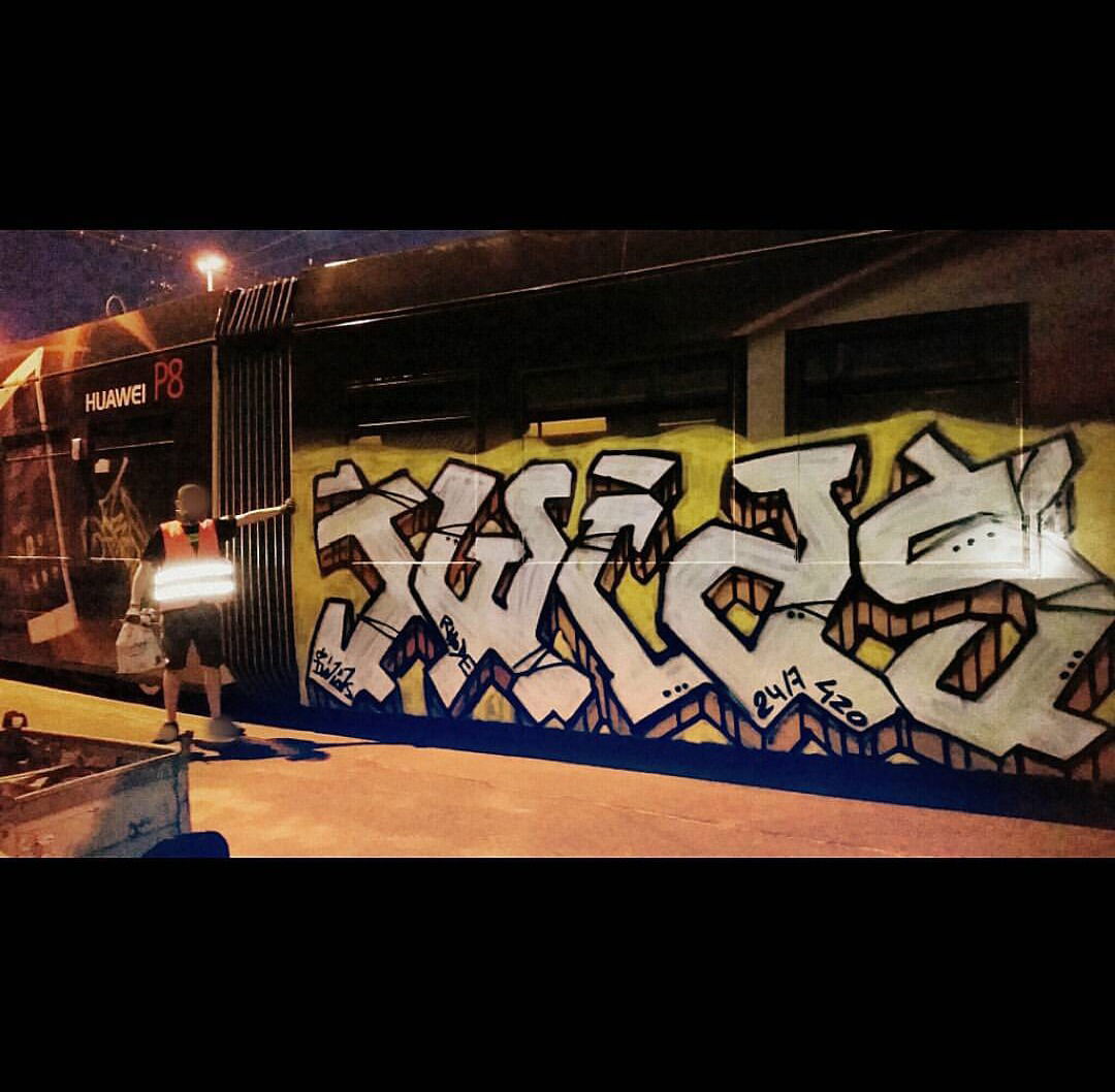 Graffiti Train - Photo by iwids