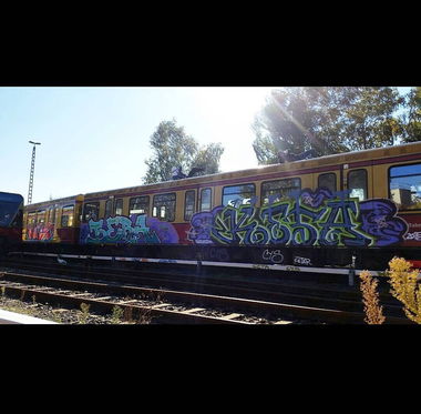 Graffiti Train - Photo by iwids