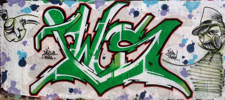 Graffiti Wall - Photo by iws - seik, fick, iws