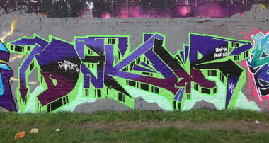 Graffiti Wall - Photo by iws - Dakur, iws, Berlin (2021)