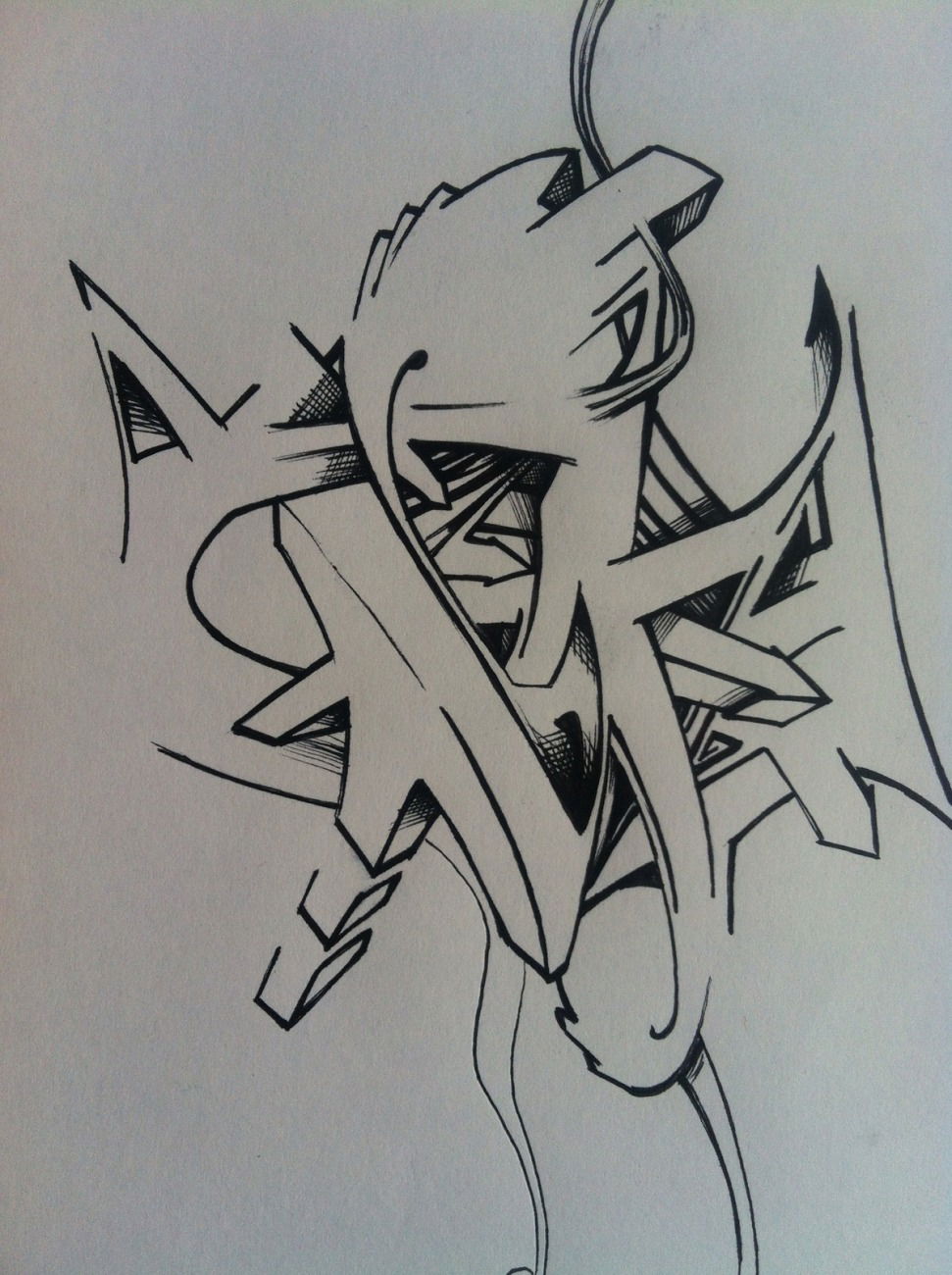 Graffiti Sketch - Photo by iws - Awek, Smoof, iws