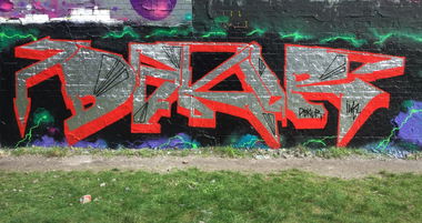 Graffiti Wall - Photo by iws - Dakur, iws, Berlin (2021)