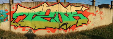 Graffiti Wall in Великие Луки - Photo by izok60rus (2016)