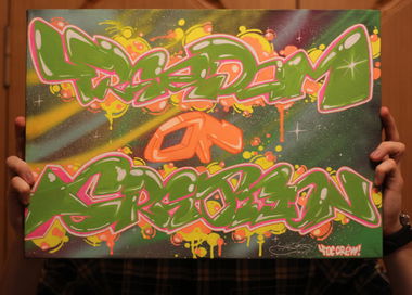 Graffiti Sketch - Photo by jacktiger - canvas, graffiti, graffity (2014)