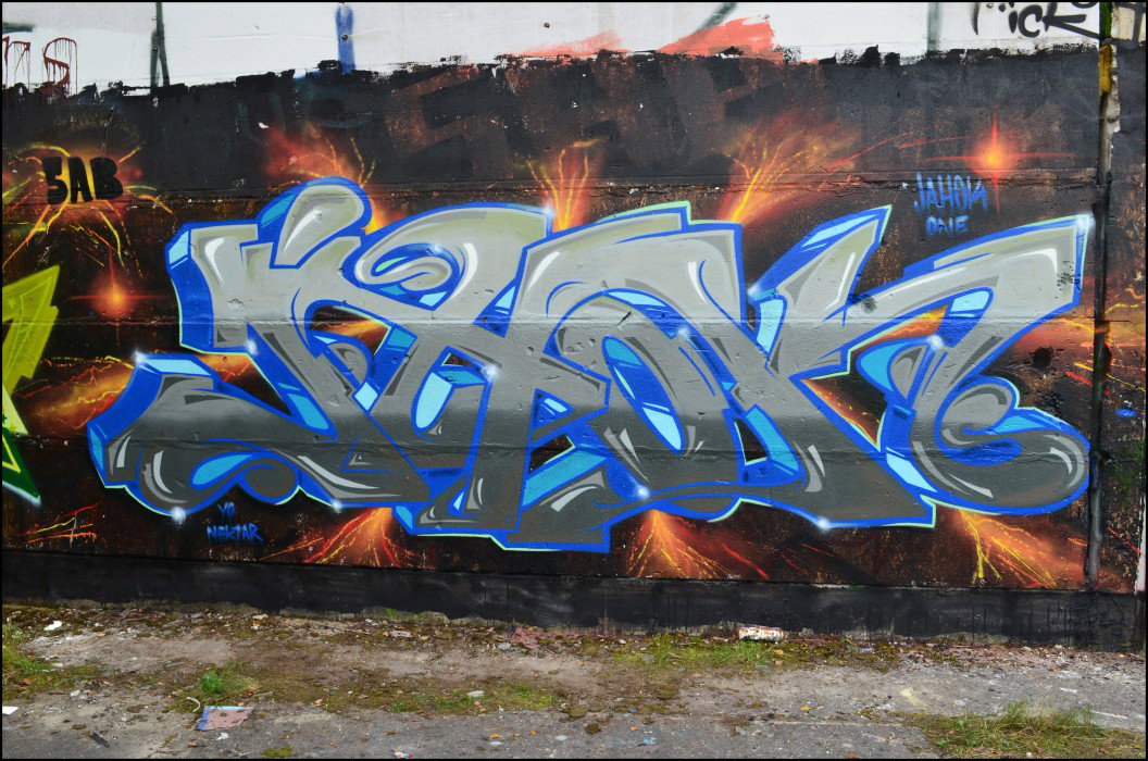 Graffiti Wall in berlin - Photo by jahok - jhok, jahok, 5ab