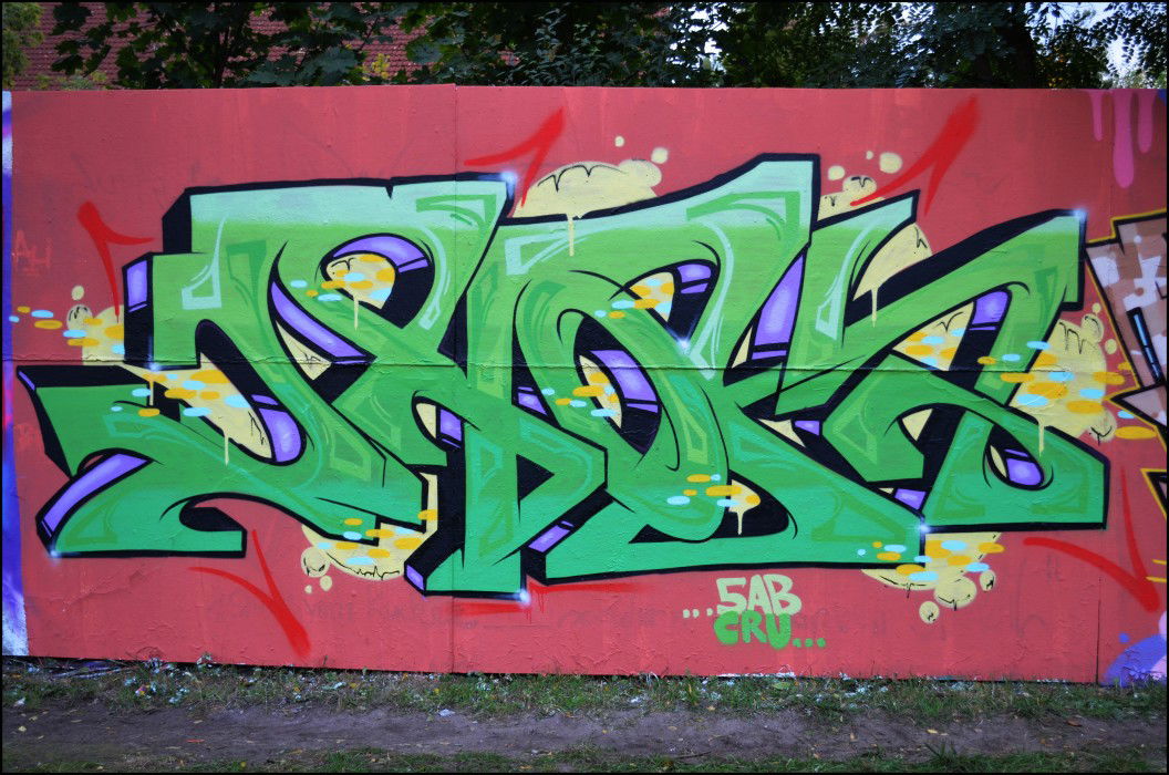 Graffiti Bombing in Strausberg - Photo by jahok - jhok, jahok, five