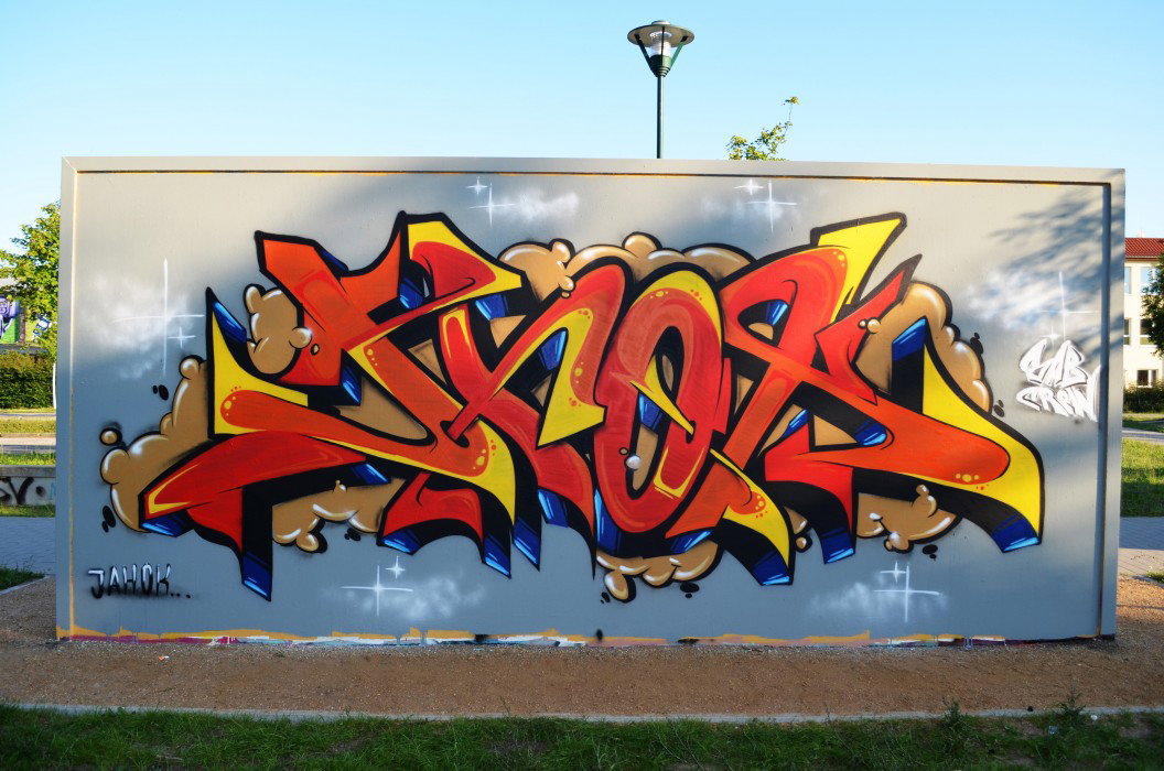 Graffiti Wall in berlin - Photo by jahok - jhok, jahok., 5ab