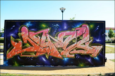 Graffiti Wall in berlin - Photo by jahok - jhok, jahok, 5ab (2013)