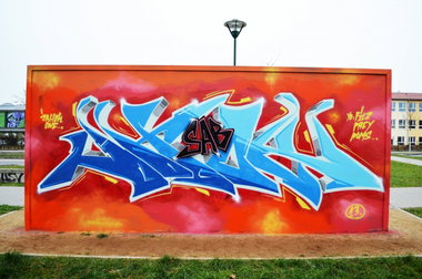 Graffiti Wall - Photo by jahok - jhok, jahok, 5ab (2013)