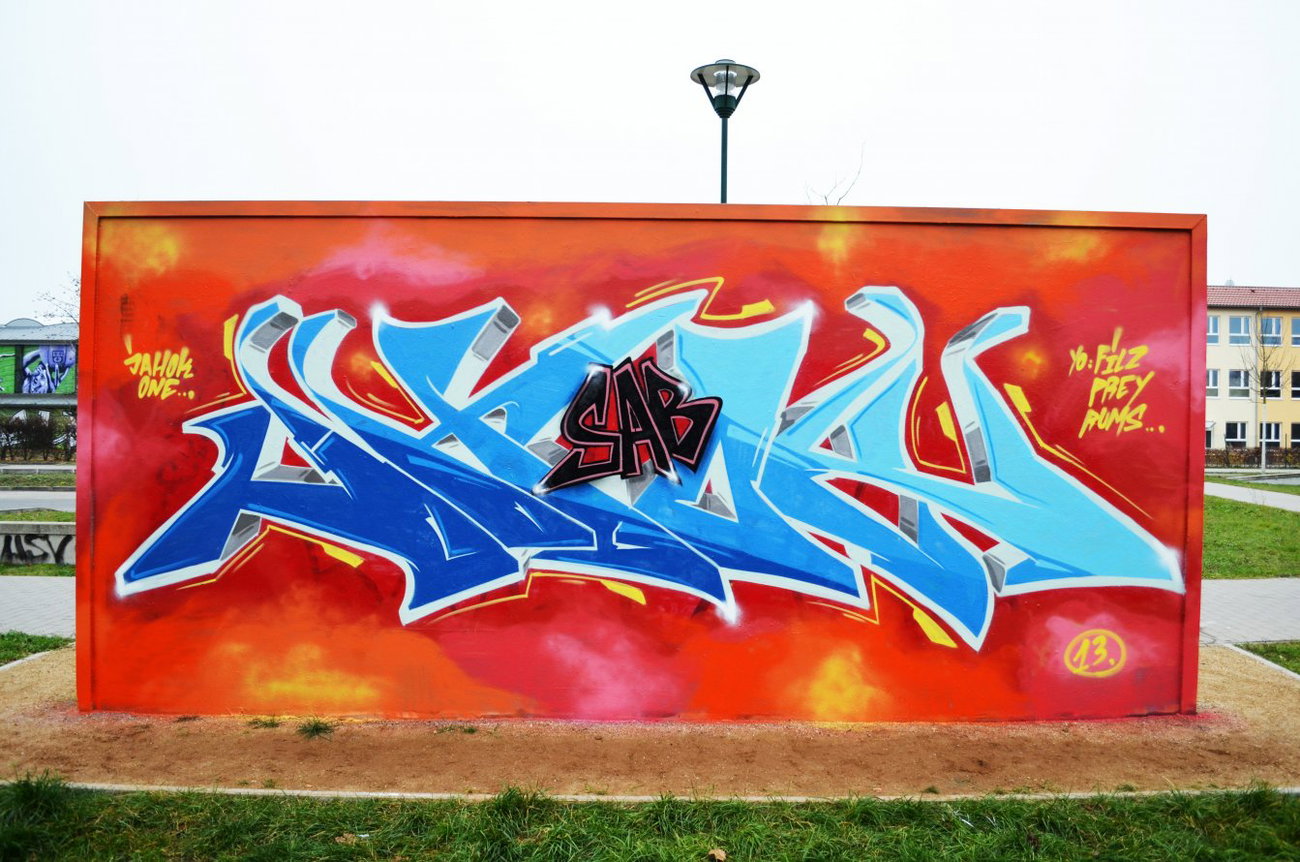 Graffiti Wall - Photo by jahok - jhok, jahok, 5ab (2013)