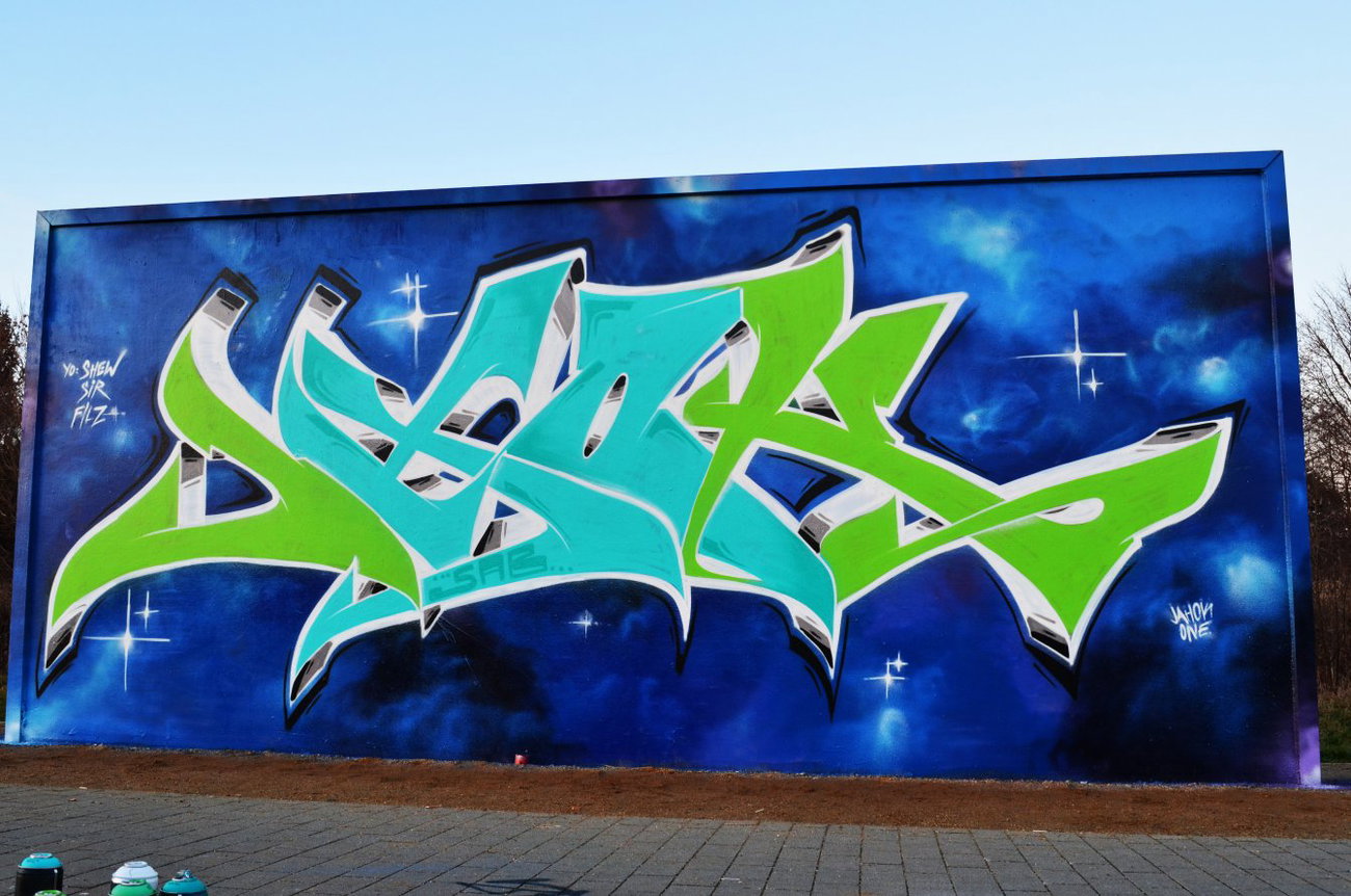 Graffiti Wall - Photo by jahok - jhok, jahok, 5ab (2013)