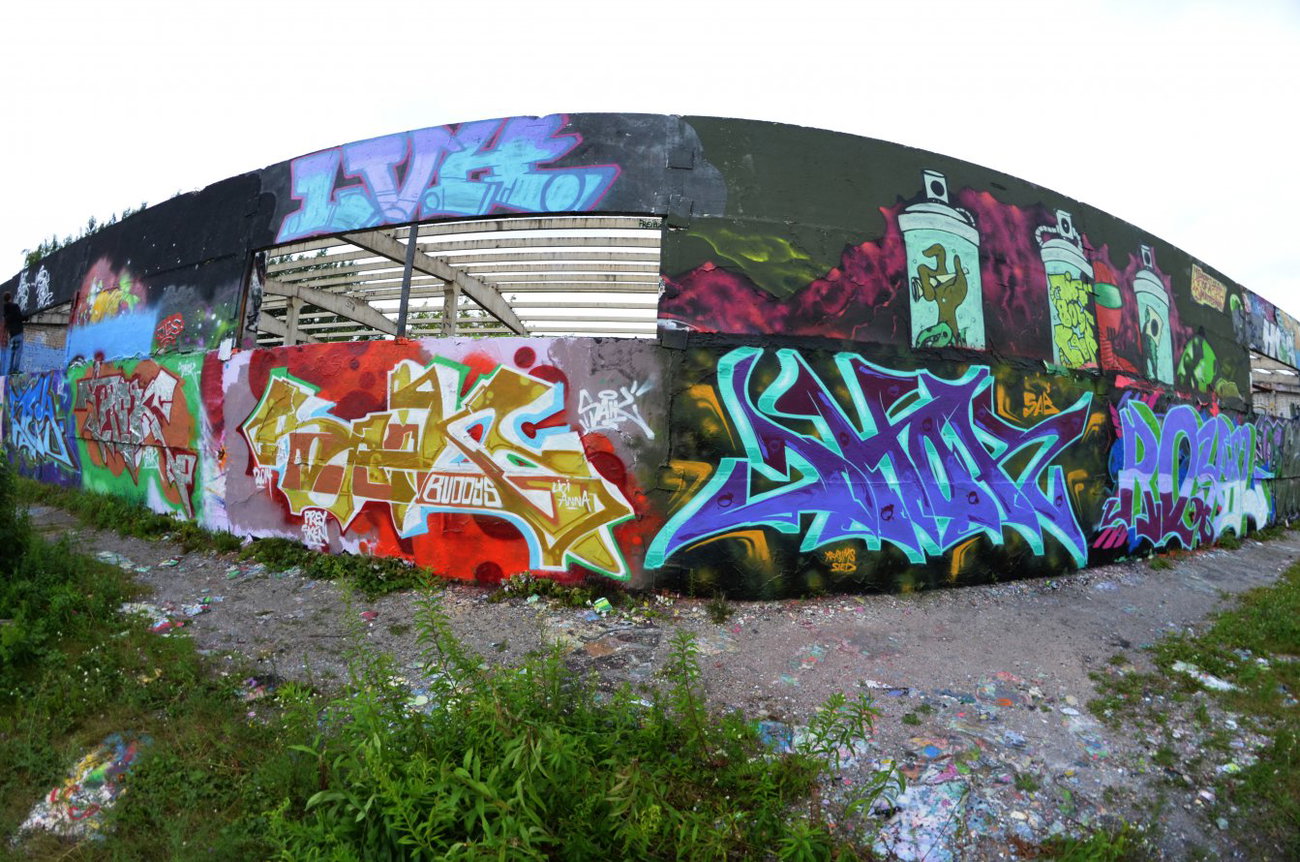 Graffiti Wall - Photo by jahok - saik, saick, seik (2014)