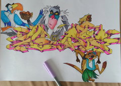 Graffiti Sketch - Photo by jake - in, progress