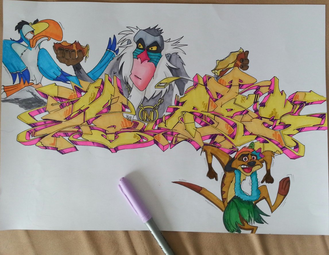 Graffiti Sketch - Photo by jake - in, progress