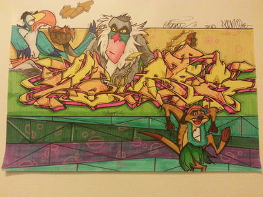 Graffiti Wall - Photo by jake - finished..