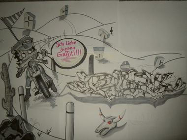 Graffiti Sketch - Photo by jake